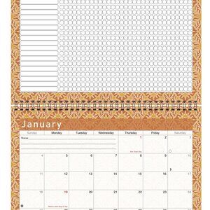 2027 Monthly Desktop/Wall Calendar/Planner - Habit Tracker - (Edition #025)